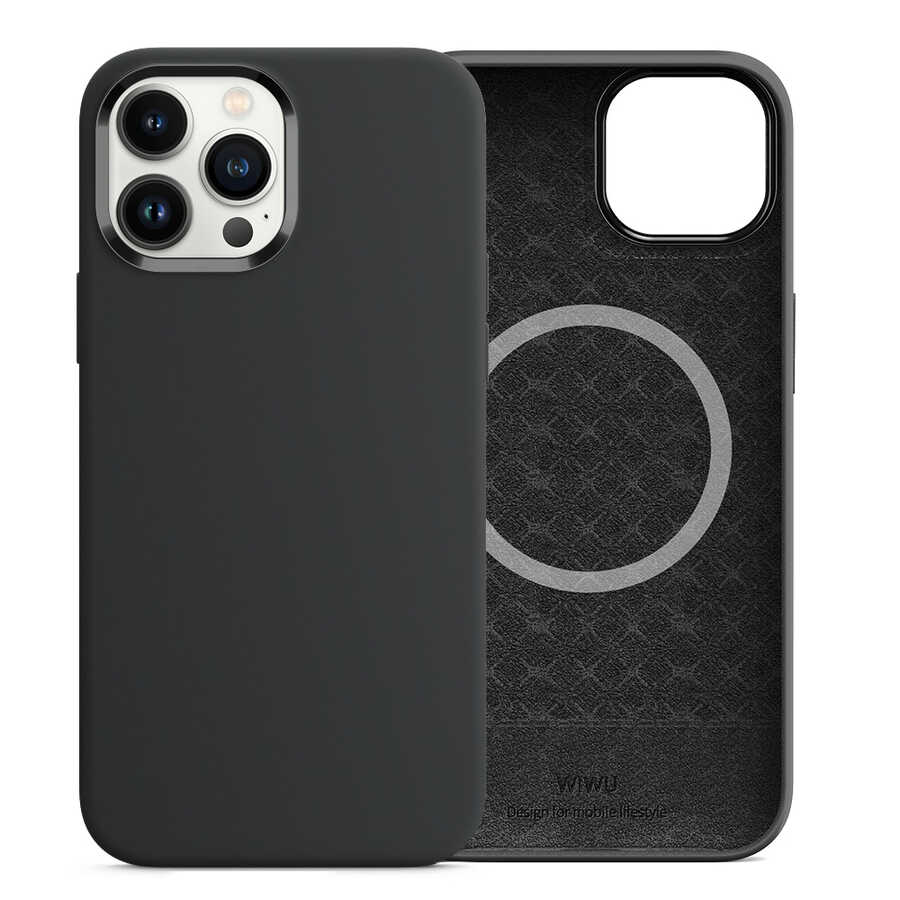 Wiwu M-safe iPhone 13 Pro Max Magsafe Silikon Telefon Kılıfı - 17 Wiwu M-safe iPhone 13 Pro Max Magsafe Silikon Telefon Kılıfı - 17